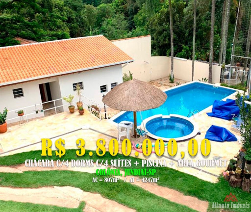Imagem Imóvel com 4 Quartos à Venda, 4.247 m² em Núcleo Colonial Barão De Jundiaí - Jundiaí Imagem Imóvel com 4 Quartos à Venda, 4.247 m² em Núcleo Colonial Barão De Jundiaí - Jundiaí