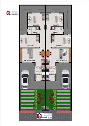 Imagem Casa com 2 Quartos à Venda, em Forquilhas - São José Imagem Casa com 2 Quartos à Venda, em Forquilhas - São José