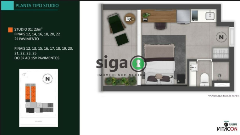 Imagem Apartamento com 1 Quarto à Venda, 23 m² em Jardins - São Paulo Imagem Apartamento com 1 Quarto à Venda, 23 m² em Jardins - São Paulo
