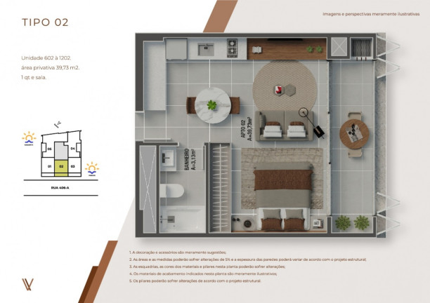 Imagem Apartamento com 2 Quartos à Venda, 57 m² em Morretes - Itapema