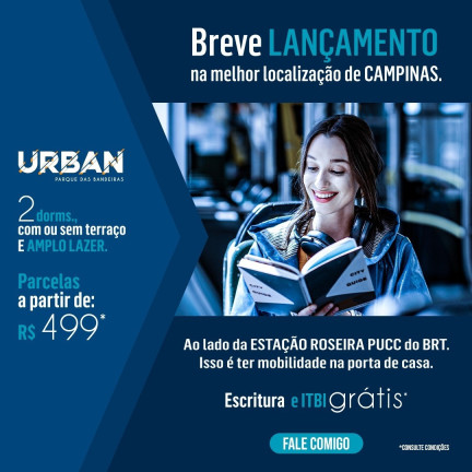 Imóvel com 2 Quartos à Venda, 50 m² em Enfrente A Puc - Campinas