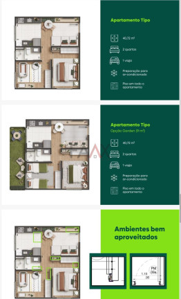 Imagem Apartamento com 2 Quartos à Venda, 40 m² em Morro Alto - Guarapuava Imagem Apartamento com 2 Quartos à Venda, 40 m² em Morro Alto - Guarapuava