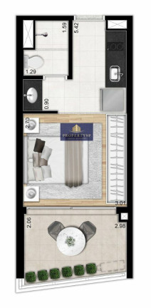 Imagem Apartamento com 1 Quarto à Venda, 25 m² em Cerqueira César - São Paulo