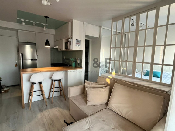 Apartamento com 1 Quarto para Alugar, 37 m² em Campo Belo - São Paulo