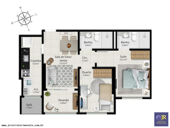 Imagem Imóvel com 2 Quartos à Venda, 59 m² em Jockey De Itaparica - Vila Velha