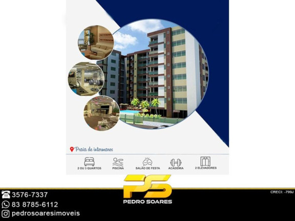 Apartamento com 3 Quartos à Venda, 103 m² em Intermares - Cabedelo