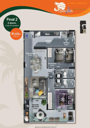 Imagem Apartamento com 2 Quartos à Venda, 72 m² em Centro - Itanhaem Imagem Apartamento com 2 Quartos à Venda, 72 m² em Centro - Itanhaem