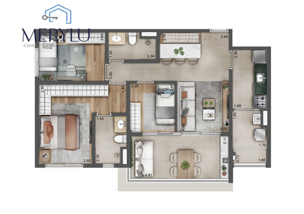 Imagem Apartamento com 3 Quartos à Venda, 79 m² em Chácara Inglesa - São Paulo