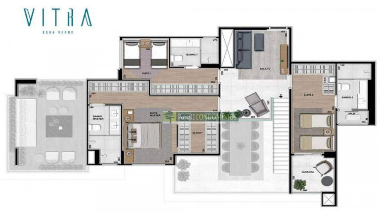 Imóvel com 3 Quartos à Venda, 286 m² em água Verde - Curitiba