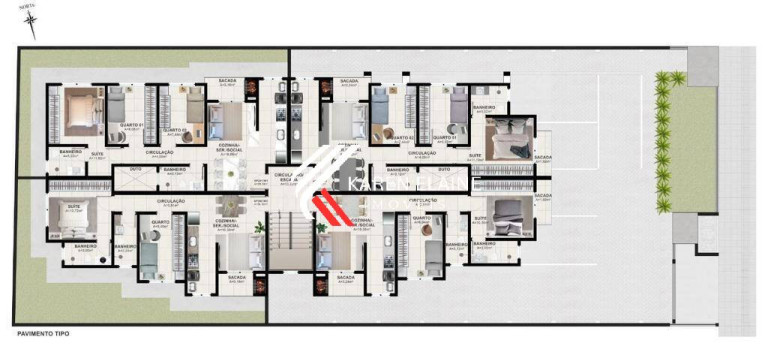Imagem Apartamento com 3 Quartos à Venda, 69 m² em Aririu - Palhoça Imagem Apartamento com 3 Quartos à Venda, 69 m² em Aririu - Palhoça