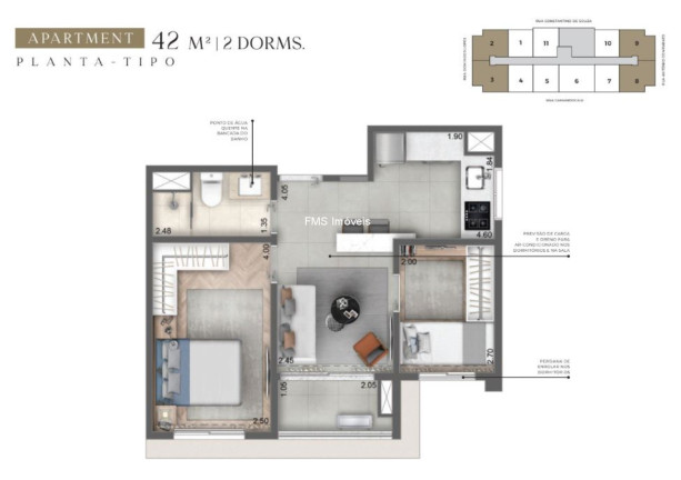 Imagem Imóvel com 1 Quarto à Venda, 43 m² em Campo Belo - São Paulo Imagem Imóvel com 1 Quarto à Venda, 43 m² em Campo Belo - São Paulo