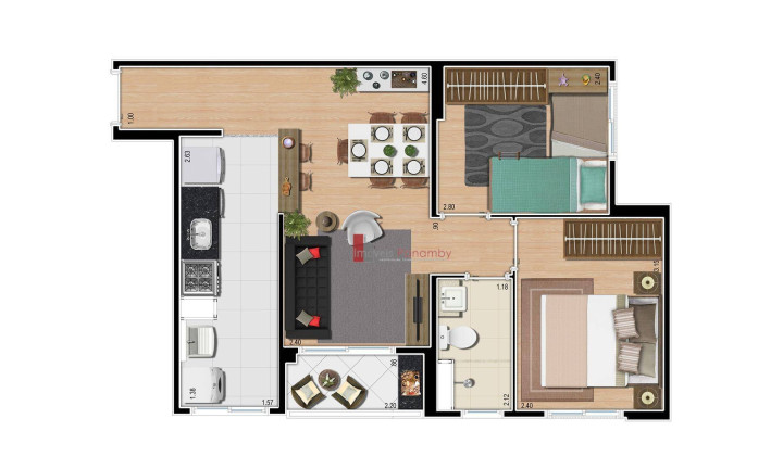 Imagem Apartamento com 2 Quartos à Venda, 48 m² em Vila Andrade - São Paulo Imagem Apartamento com 2 Quartos à Venda, 48 m² em Vila Andrade - São Paulo