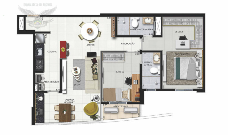 Imagem Apartamento com 2 Quartos à Venda,  em Batista Campos - Belém