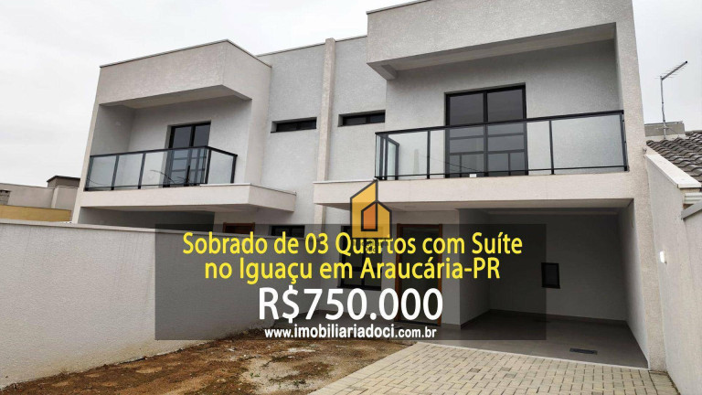 Sobrado com 3 Quartos à Venda, 115 m² em Iguaçu - Araucária