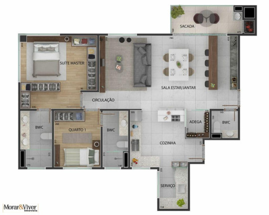 Imagem Apartamento com 3 Quartos à Venda, 103 m² em Centro - São José Dos Pinhais Imagem Apartamento com 3 Quartos à Venda, 103 m² em Centro - São José Dos Pinhais