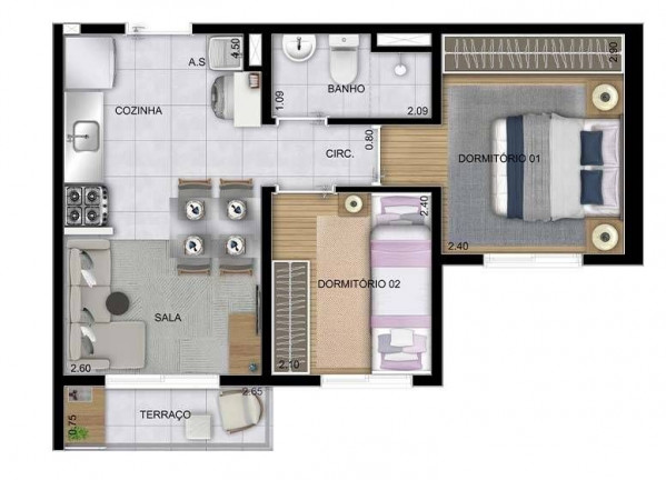 Imagem Apartamento com 2 Quartos à Venda, 35 m² em Socorro - São Paulo