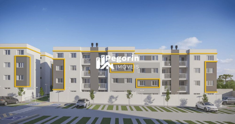 Imagem Apartamento com 2 Quartos à Venda, 44 m² em Jardim Amélia - Pinhais