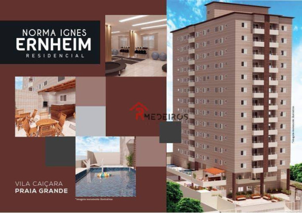 Imagem Apartamento com 2 Quartos à Venda, 53 m² em Caiçara - Praia Grande