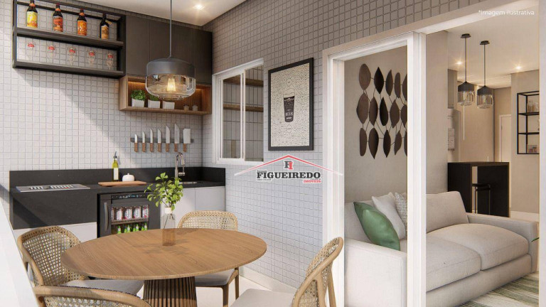 Imagem Apartamento com 2 Quartos à Venda, 63 m² em Guilhermina - Praia Grande