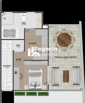 Imagem Sobrado à Venda, 131 m² em Alto Tarumã - Pinhais