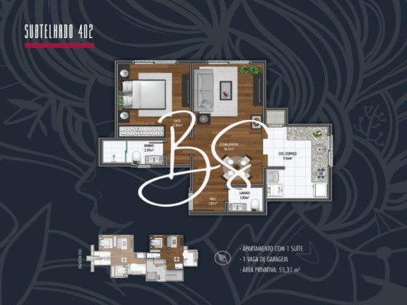 Imagem Apartamento com 1 Quarto à Venda, 93 m² em Centro - Canela Imagem Apartamento com 1 Quarto à Venda, 93 m² em Centro - Canela