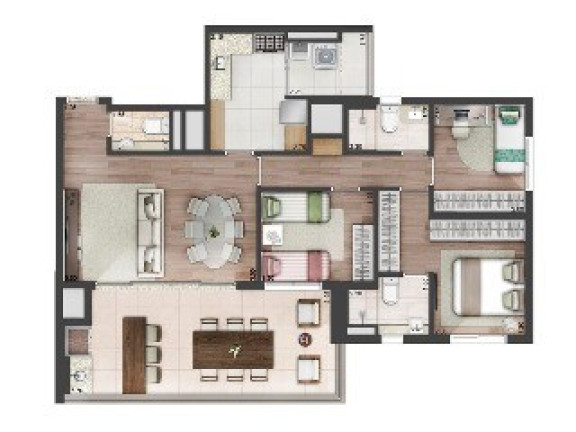 Imagem Apartamento com 3 Quartos à Venda, 137 m² em Chácara Santo Antonio - São Paulo Imagem Apartamento com 3 Quartos à Venda, 137 m² em Chácara Santo Antonio - São Paulo