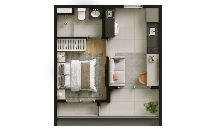 Imagem Apartamento com 1 Quarto à Venda, 37 m² em Cidade Monções - São Paulo
