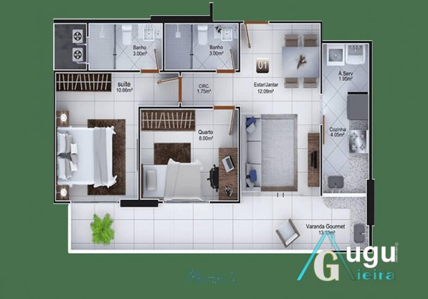 Imagem Apartamento com 2 Quartos à Venda, 65 m² em Centro - Guarapari Imagem Apartamento com 2 Quartos à Venda, 65 m² em Centro - Guarapari