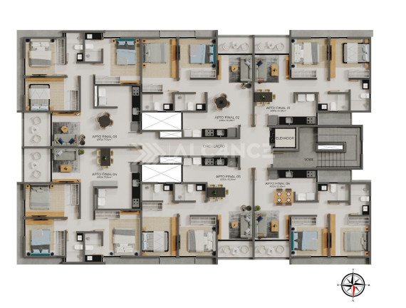 Imagem Apartamento com 3 Quartos à Venda, 71 m² em Poço - Cabedelo