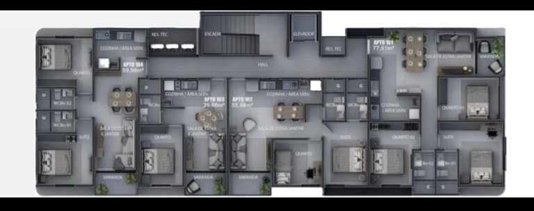 Imagem Apartamento com 2 Quartos à Venda, 78 m² em Intermares - Cabedelo Imagem Apartamento com 2 Quartos à Venda, 78 m² em Intermares - Cabedelo