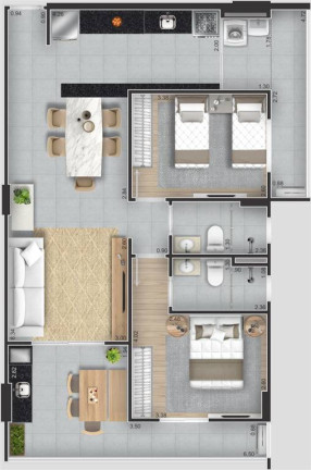 Imagem Apartamento com 2 Quartos à Venda, 82 m² em Guilhermina - Praia Grande Imagem Apartamento com 2 Quartos à Venda, 82 m² em Guilhermina - Praia Grande