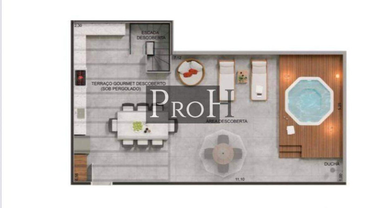 Imagem Cobertura com 3 Quartos à Venda, 125 m² em Jardim - Santo André