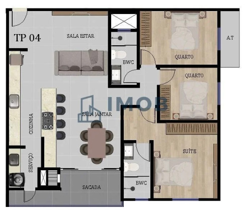 Imagem Apartamento com 2 Quartos à Venda, 89 m² em Centro - Jaraguá Do Sul