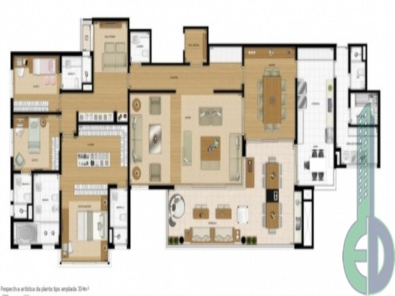 Imagem Apartamento com 4 Quartos à Venda, 304 m² em Santo Antônio - São Caetano Do Sul Imagem Apartamento com 4 Quartos à Venda, 304 m² em Santo Antônio - São Caetano Do Sul