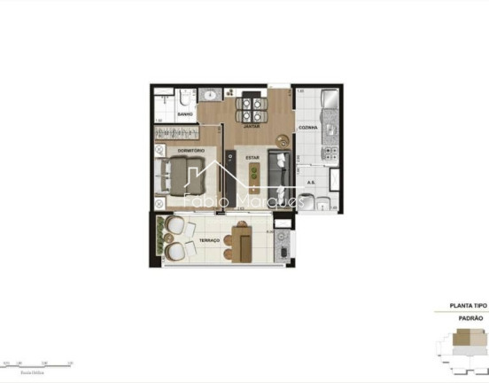 Imagem Apartamento com 1 Quarto à Venda, 50 m² em Tatuapé - São Paulo Imagem Apartamento com 1 Quarto à Venda, 50 m² em Tatuapé - São Paulo
