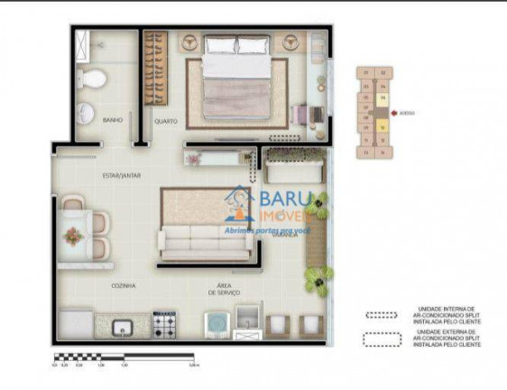 Imagem Apartamento com 1 Quarto à Venda, 40 m² em Morumbi - São Paulo Imagem Apartamento com 1 Quarto à Venda, 40 m² em Morumbi - São Paulo