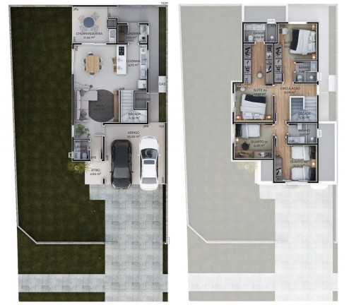 Imagem Casa com 3 Quartos à Venda, 121 m² em Xaxim - Curitiba Imagem Casa com 3 Quartos à Venda, 121 m² em Xaxim - Curitiba