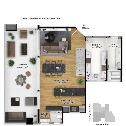 Imagem Cobertura com 3 Quartos à Venda, 165 m² em Batel - Curitiba Imagem Cobertura com 3 Quartos à Venda, 165 m² em Batel - Curitiba