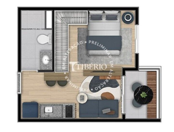 Imagem Apartamento com 1 Quarto à Venda, 35 m² em Tatuapé - São Paulo Imagem Apartamento com 1 Quarto à Venda, 35 m² em Tatuapé - São Paulo