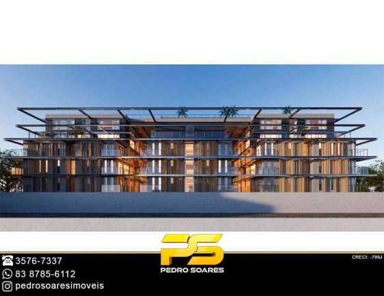 Apartamento com 1 Quarto à Venda, 39 m² em Cabo Branco - João Pessoa