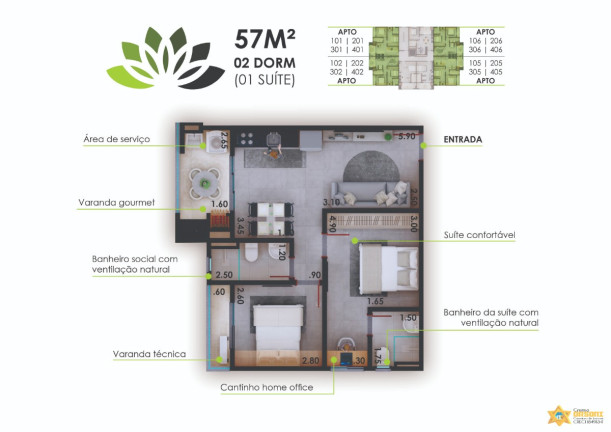 Imagem Apartamento com 2 Quartos à Venda, 57 m² em Perequê Açu - Ubatuba Imagem Apartamento com 2 Quartos à Venda, 57 m² em Perequê Açu - Ubatuba