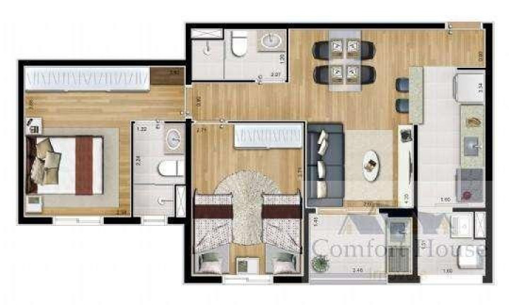 Imagem Apartamento com 2 Quartos à Venda, 65 m² em Jardim Do Mar - São Bernardo Do Campo Imagem Apartamento com 2 Quartos à Venda, 65 m² em Jardim Do Mar - São Bernardo Do Campo