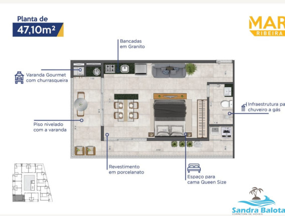 Imagem Kitnet com 1 Quarto à Venda, 35 m² em Saco Da Ribeira - Ubatuba