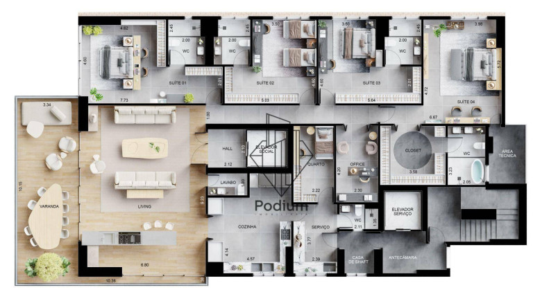 Imagem Apartamento com 4 Quartos à Venda, 346 m² em Altiplano Cabo Branco - João Pessoa Imagem Apartamento com 4 Quartos à Venda, 346 m² em Altiplano Cabo Branco - João Pessoa