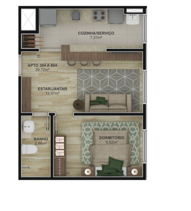 Imagem Apartamento com 2 Quartos à Venda, 56 m² em Centro - Novo Hamburgo Imagem Apartamento com 2 Quartos à Venda, 56 m² em Centro - Novo Hamburgo