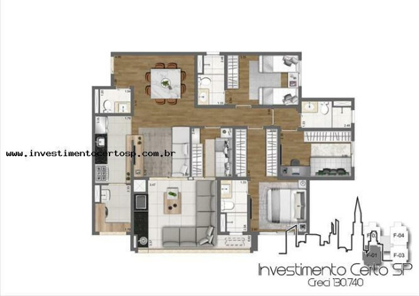 Imagem Apartamento com 3 Quartos à Venda, 109 m² em Mooca - São Paulo Imagem Apartamento com 3 Quartos à Venda, 109 m² em Mooca - São Paulo