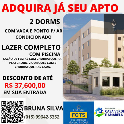Imagem Apartamento com 2 Quartos à Venda, em Salto De Pirapora Imagem Apartamento com 2 Quartos à Venda, em Salto De Pirapora