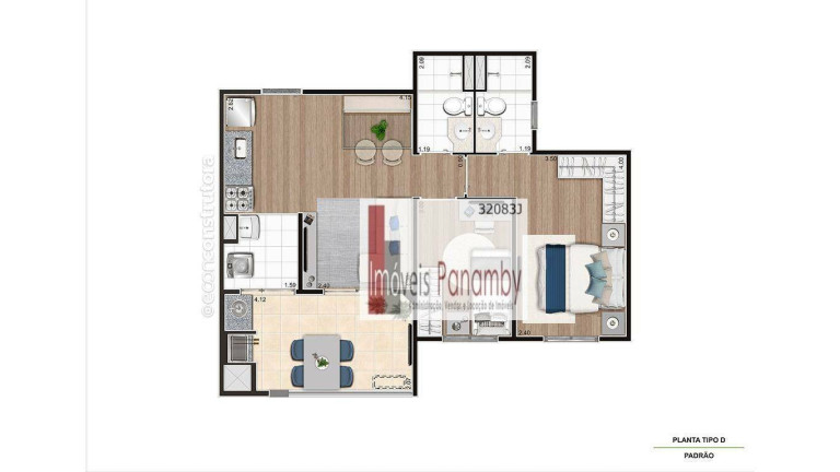Imagem Apartamento com 3 Quartos à Venda, 67 m² em Campestre - Santo André