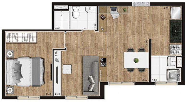 Imagem Imóvel com 2 Quartos à Venda, 41 m² em Parque Arariba - São Paulo Imagem Imóvel com 2 Quartos à Venda, 41 m² em Parque Arariba - São Paulo