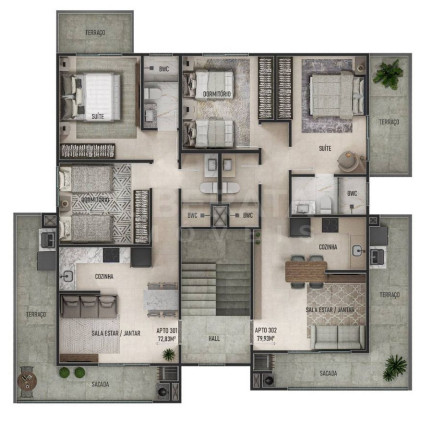 Imagem Apartamento com 2 Quartos à Venda, 58 m² em Centro - Navegantes